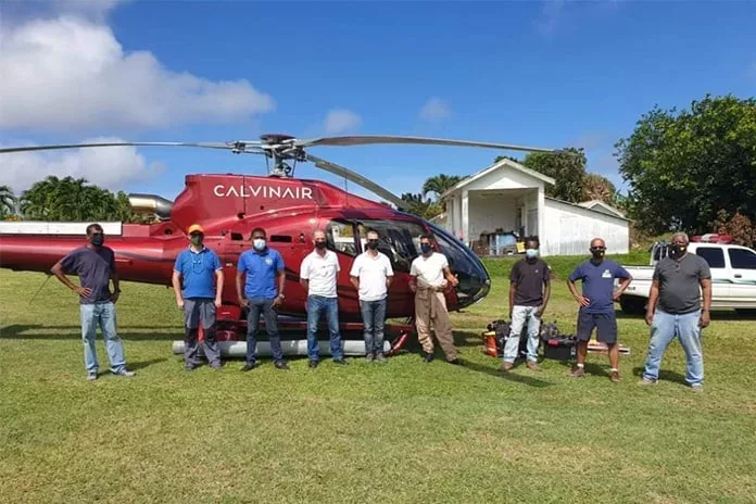 CalvinAir Helicopters assisting with monitoring St. Vincent volcano