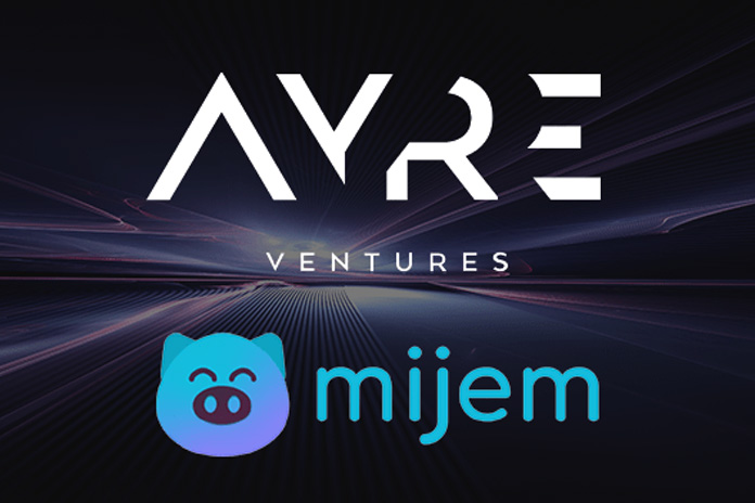 Ayre Ventures with Mijem logo with dark background
