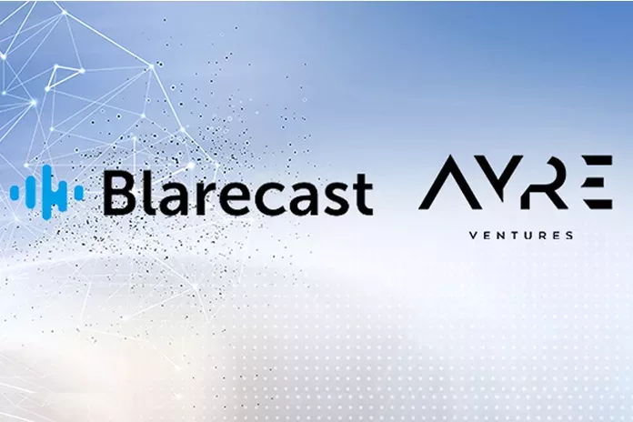 Blarecast & Ayre Ventures with light blue background