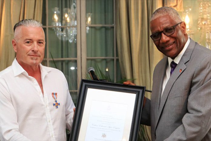 Calvin Ayre receives one of Antigua’s highest public awards